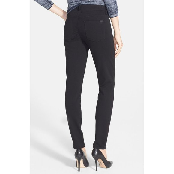 🌺SOLD🌺JEN7 by 7 For All Mankind | Black Skinny Knit Stretch Pants Jeggings 2 - Picture 2 of 7